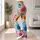 Multicolor Burst Blooms for Sunny Summer Outings and Relaxed Everyday Casual Wear Leggings - 11
