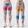 Multicolor Burst Blooms for Sunny Summer Outings and Relaxed Everyday Casual Wear Leggings - 3