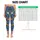 Blue Meadow Wildflowers for Colorful Spring Summer Casual Style Leggings - 1