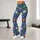 Blue Meadow Wildflowers for Colorful Spring Summer Casual Style Leggings - 10