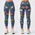 Blue Meadow Wildflowers for Colorful Spring Summer Casual Style Leggings - 3