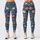 Blue Meadow Wildflowers for Colorful Spring Summer Casual Style Leggings - 1