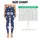 Ivory Daisy Blooms on Deep Navy for Breezy Spring and Summer Coastal Garden Outings Leggings - 1
