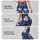 Ivory Daisy Blooms on Deep Navy for Breezy Spring and Summer Coastal Garden Outings Leggings - 2