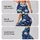 Ivory Daisy Blooms on Deep Navy for Breezy Spring and Summer Coastal Garden Outings Leggings - 8