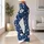 Ivory Daisy Blooms on Deep Navy for Breezy Spring and Summer Coastal Garden Outings Leggings - 12