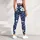 Ivory Daisy Blooms on Deep Navy for Breezy Spring and Summer Coastal Garden Outings Leggings - 4