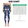 Ivory Daisy Blooms on Deep Navy for Breezy Spring and Summer Coastal Garden Outings Leggings - 3