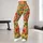 Colorful Folk Floral Blooms for Sunny Getaways and Everyday Spring Style Leggings - 11