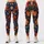Autumn Maple Leaves in Navy and Copper for Relaxed Coastal Walks and Summer Outings Leggings - 3