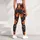 Autumn Maple Leaves in Navy and Copper for Relaxed Coastal Walks and Summer Outings Leggings - 5