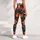 Autumn Maple Leaves in Navy and Copper for Relaxed Coastal Walks and Summer Outings Leggings - 5