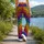 Rainbow Leopard Spots for Bold Everyday Style and Colorful Casual Wear Leggings - 12