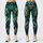 Navy Monstera Tropical Foliage for Beach Travel and Relaxed Summer Getaways Leggings - 3