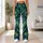 Navy Monstera Tropical Foliage for Beach Travel and Relaxed Summer Getaways Leggings - 10