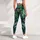 Navy Monstera Tropical Foliage for Beach Travel and Relaxed Summer Getaways Leggings - 6