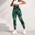 Navy Monstera Tropical Foliage for Beach Travel and Relaxed Summer Getaways Leggings - 5