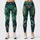 Navy Monstera Tropical Foliage for Beach Travel and Relaxed Summer Getaways Leggings - 1