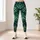 Navy Monstera Tropical Foliage for Beach Travel and Relaxed Summer Getaways Leggings - 6