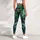 Navy Monstera Tropical Foliage for Beach Travel and Relaxed Summer Getaways Leggings - 4