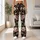 Ivory Wildflower Blooms for Beach Days, Travel, and Relaxed Everyday Outings for Women Leggings - 11