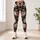 Ivory Wildflower Blooms for Beach Days, Travel, and Relaxed Everyday Outings for Women Leggings - 4