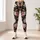Ivory Wildflower Blooms for Beach Days, Travel, and Relaxed Everyday Outings for Women Leggings - 6