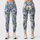 Blue And Cream Wildflower Blooms For Breezy Spring Getaways And Sunny Coastal Summer Days Leggings - 3
