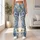 Blue And Cream Wildflower Blooms For Breezy Spring Getaways And Sunny Coastal Summer Days Leggings - 11