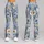 Blue And Cream Wildflower Blooms For Breezy Spring Getaways And Sunny Coastal Summer Days Leggings - 9