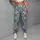 Blue And Cream Wildflower Blooms For Breezy Spring Getaways And Sunny Coastal Summer Days Leggings - 4