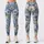 Blue And Cream Wildflower Blooms For Breezy Spring Getaways And Sunny Coastal Summer Days Leggings - 1