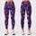 Purple Snowflakes And Stars For Cozy Christmas Holiday Celebrations Leggings - 3
