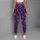 Purple Snowflakes And Stars For Cozy Christmas Holiday Celebrations Leggings - 6