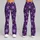 Purple Snowflakes And Stars For Cozy Christmas Holiday Celebrations Leggings - 9