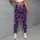 Purple Snowflakes And Stars For Cozy Christmas Holiday Celebrations Leggings - 5