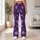 Purple Snowflakes And Stars For Cozy Christmas Holiday Celebrations Leggings - 10
