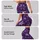 Purple Snowflakes And Stars For Cozy Christmas Holiday Celebrations Leggings - 2