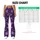 Purple Snowflakes And Stars For Cozy Christmas Holiday Celebrations Leggings - 7