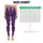 Purple Snowflakes And Stars For Cozy Christmas Holiday Celebrations Leggings - 3
