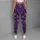 Purple Snowflakes And Stars For Cozy Christmas Holiday Celebrations Leggings - 5