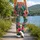 Tropical Pink Paisley Florals for Sunny Beach Vacations and Resort Getaways Leggings - 12