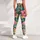Tropical Pink Paisley Florals for Sunny Beach Vacations and Resort Getaways Leggings - 6