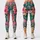 Tropical Pink Paisley Florals for Sunny Beach Vacations and Resort Getaways Leggings - 1