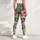 Tropical Pink Paisley Florals for Sunny Beach Vacations and Resort Getaways Leggings - 4