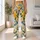 Yellow Rose and Marigold Blooms for Vacation, Commuting, and Sunny Everyday Style Leggings - 11
