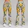 Yellow Rose and Marigold Blooms for Vacation, Commuting, and Sunny Everyday Style Leggings - 9