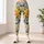 Yellow Rose and Marigold Blooms for Vacation, Commuting, and Sunny Everyday Style Leggings - 6