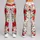 Scarlet Wildflower Blooms for Sunny Days, Garden Strolls and Everyday Style for Women Leggings - 9