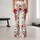 Scarlet Wildflower Blooms for Sunny Days, Garden Strolls and Everyday Style for Women Leggings - 10